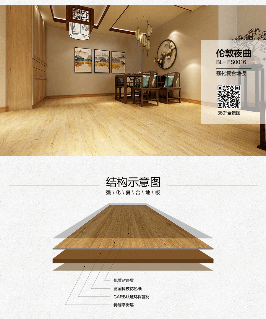 雅柏麗地板 強化復合地板 強化復合地板十大品牌 BL-FS0016倫敦夜曲